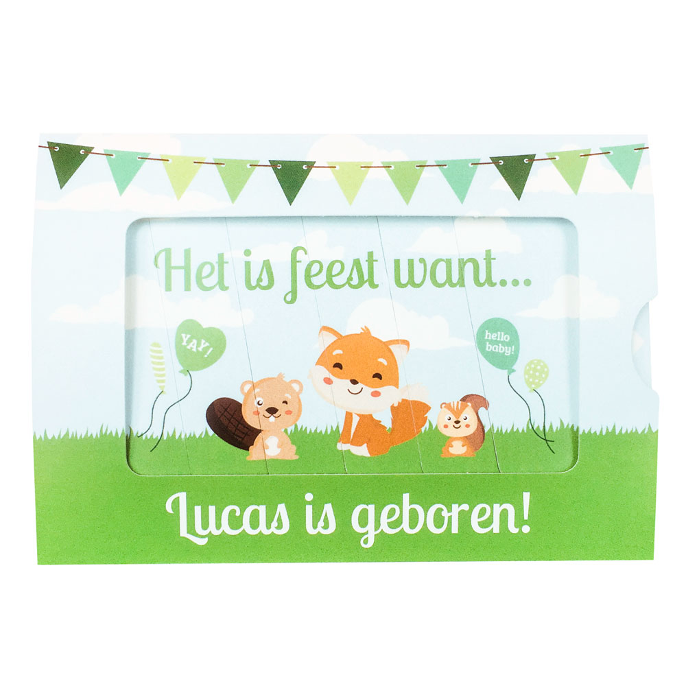 Foto schuifkaartje "Bosdieren" Foto schuifkaartje "Bosdieren"