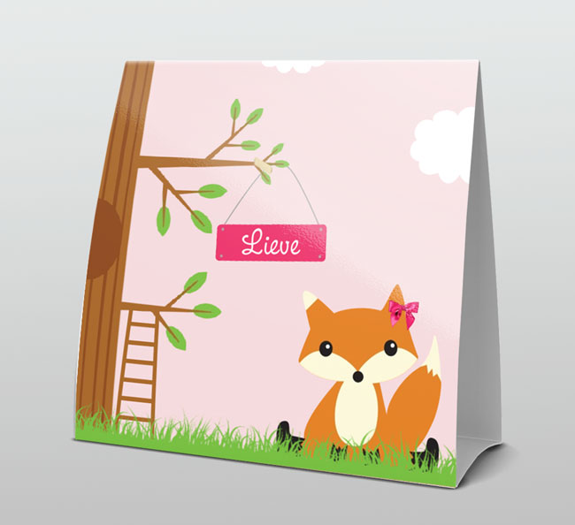 Vosje met roze strikje Vosje met roze strikje