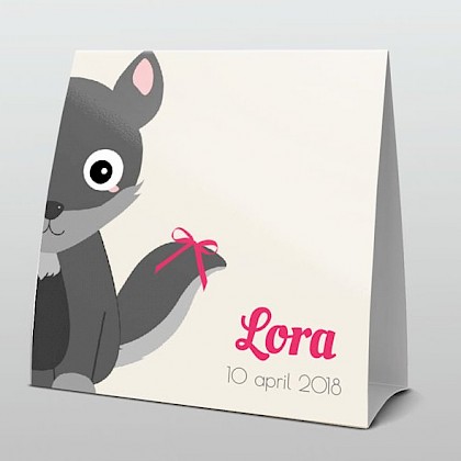 Tentkaart "Wolfje" Tentkaart "Wolfje"