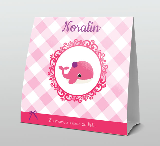 Walvisje met bloemetje Walvisje met bloemetje