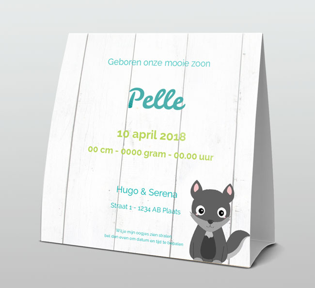 Wolf met groen strikje Wolf met groen strikje