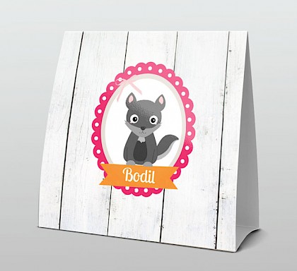 Wolf met roze strikje Wolf met roze strikje