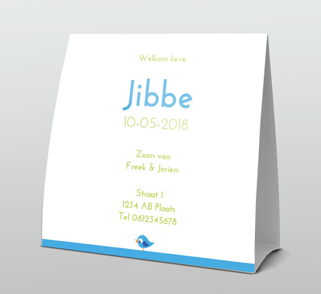 Grappige giraffe met vogeltje Grappige giraffe met vogeltje