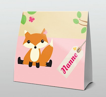 Vosje met takjes en vlindertjes Vosje met takjes en vlindertjes