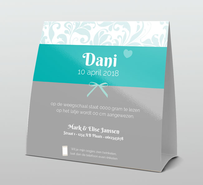 Barokstijl in turquoise en grijs Barokstijl in turquoise en grijs