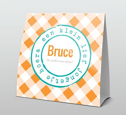 Retro oranje en turquoise