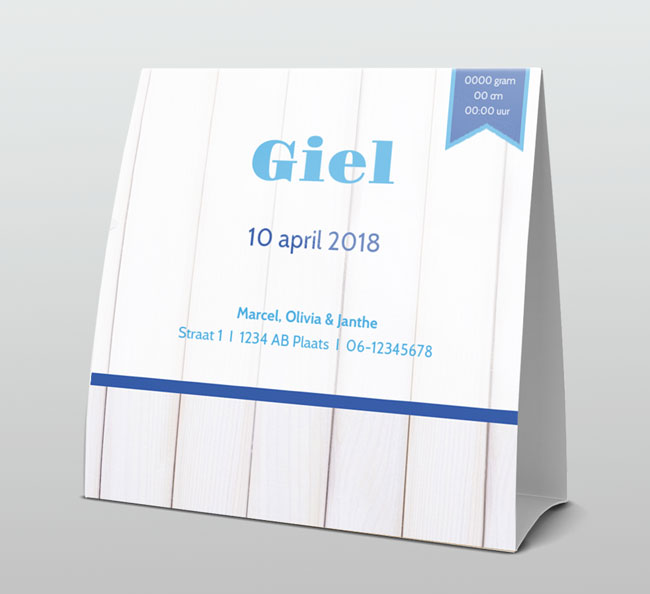 Stoer steigerhout met blauw Stoer steigerhout met blauw