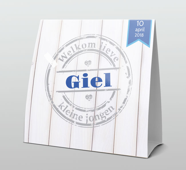 Stoer steigerhout met blauw Stoer steigerhout met blauw