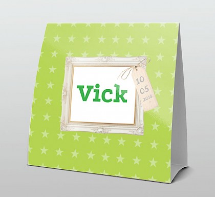 Barokstijl houtenlijstje groen Barokstijl houtenlijstje groen