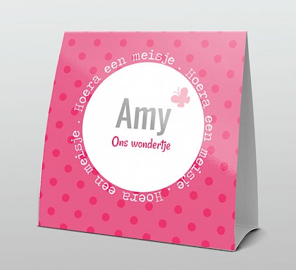 Roze met wit kader Roze met wit kader