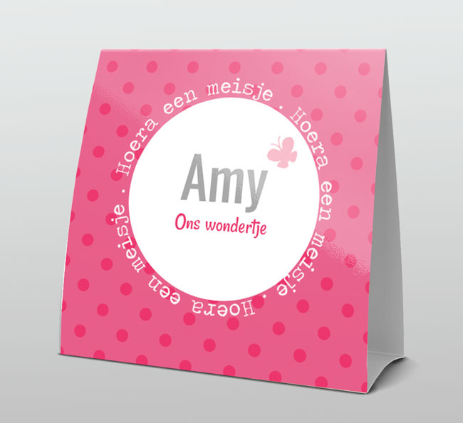 Roze met wit kader Roze met wit kader