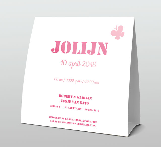 Roze met witte bloesem Roze met witte bloesem