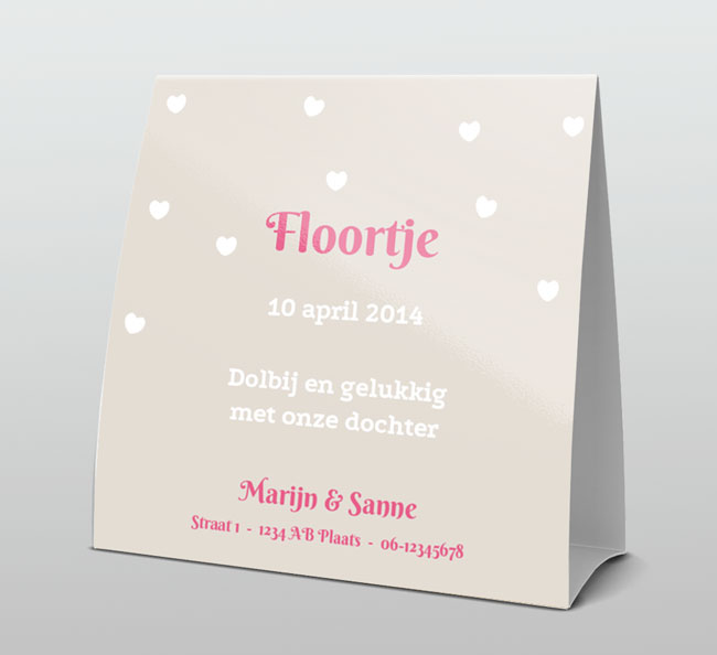 Roze boom met hartjes Roze boom met hartjes