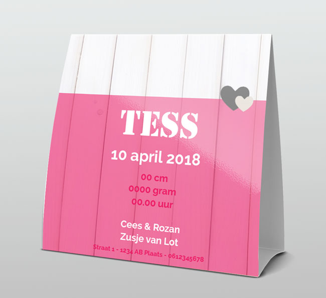 Stoer op hout achtergrond met roze tekst Stoer op hout achtergrond met roze tekst