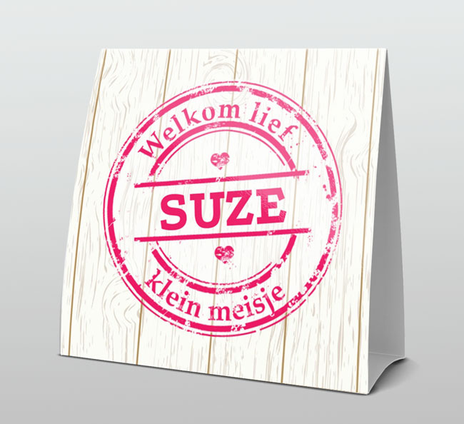 Tentkaart "Roze poststempel" Tentkaart "Roze poststempel"