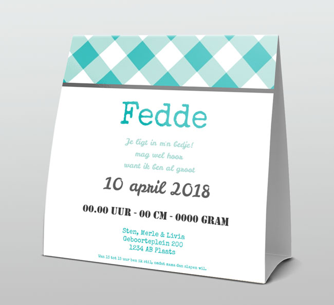 Hip met turquoise en krijtbordje Hip met turquoise en krijtbordje