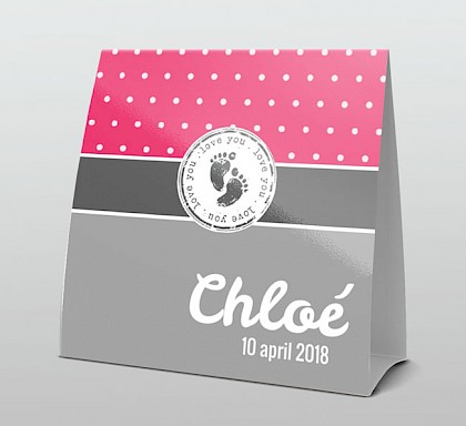 Trendy fel roze en grijs Trendy fel roze en grijs