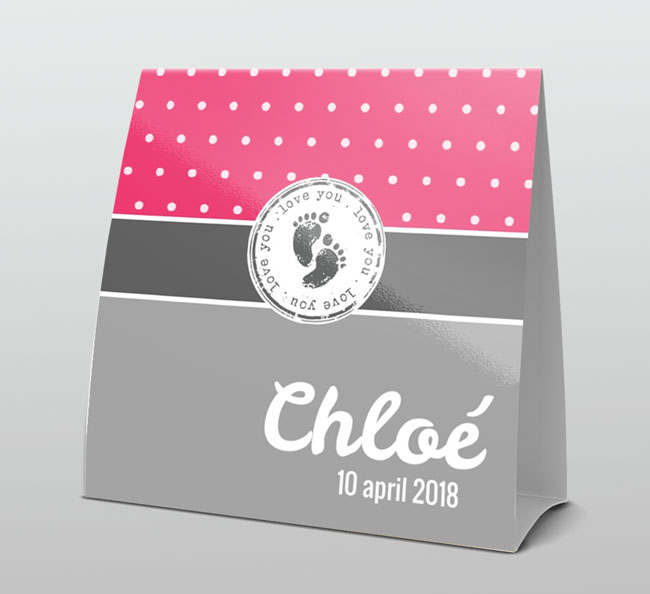 Trendy fel roze en grijs Trendy fel roze en grijs