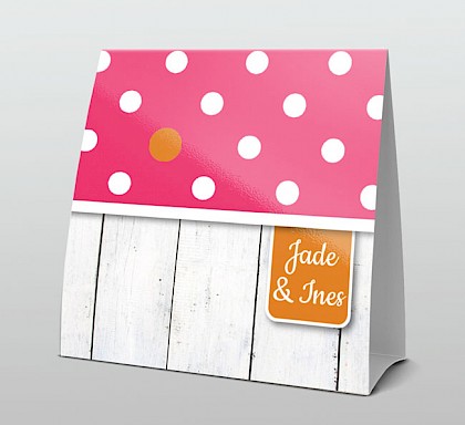 Tweeling meisjes roze en hout