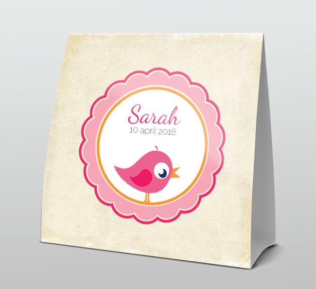 Roze vogeltje op oud papier Roze vogeltje op oud papier