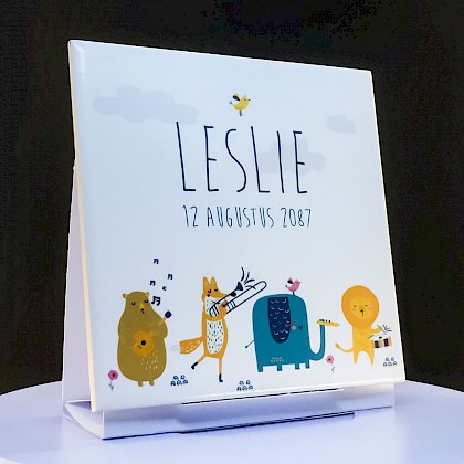 Geboortetegeltje "Dierenorkest" Geboortetegeltje "Dierenorkest"