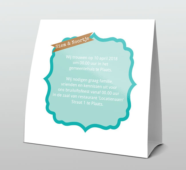 Tentkaart "Hartjesboom" Tentkaart "Hartjesboom"