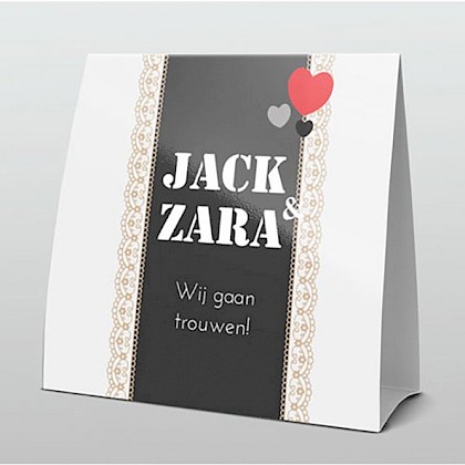 Elegant zwart en beige