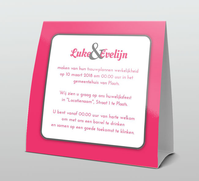 Trendy fel roze hart Trendy fel roze hart