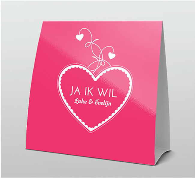 Trendy fel roze hart Trendy fel roze hart