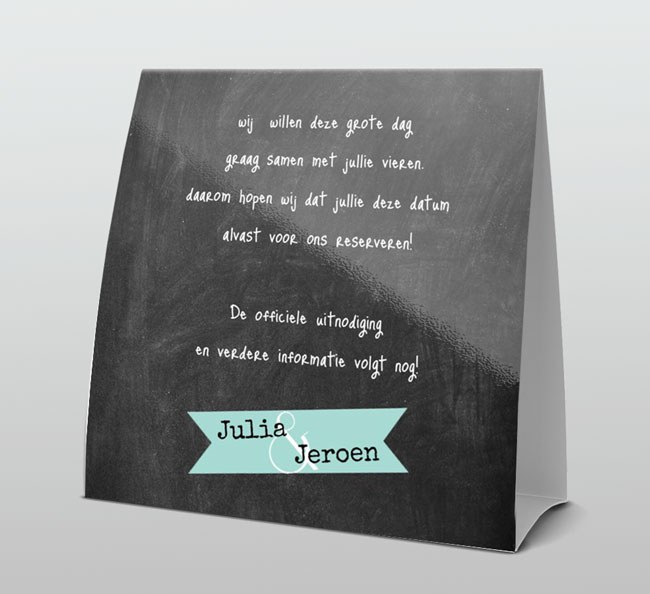 op krijtbord op krijtbord