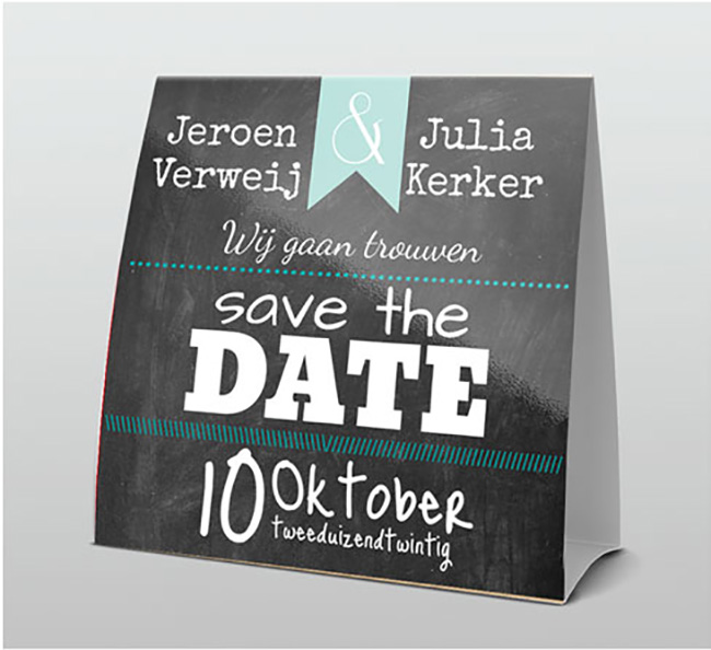 op krijtbord op krijtbord