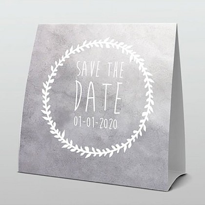 Save the date tentkaart "Krans"