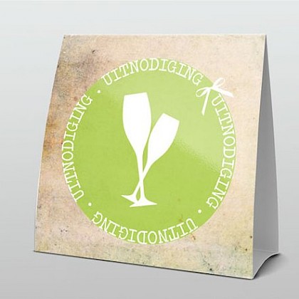 Hippe uitnodiging feest