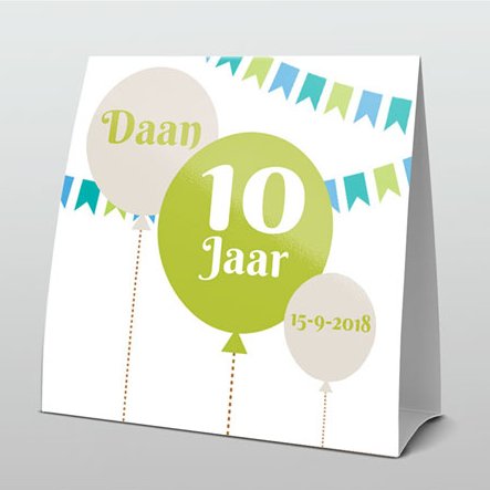 Vrolijke uitnodiging met ballonnen Vrolijke uitnodiging met ballonnen