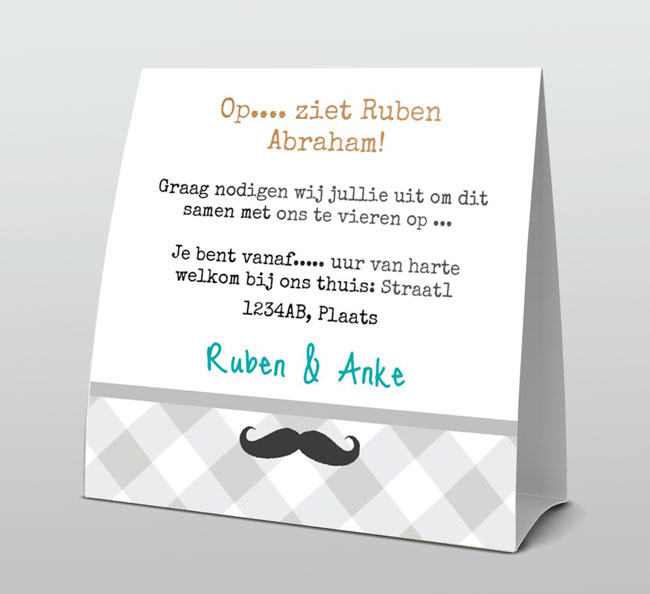 Abraham met moustache Abraham met moustache