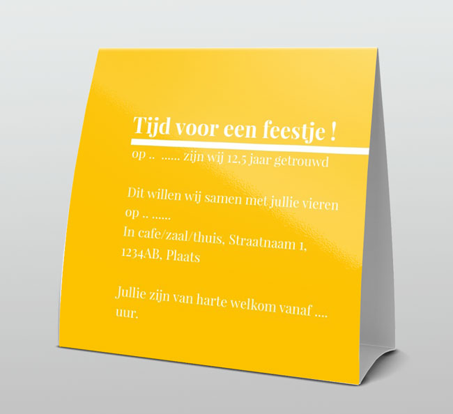 Uitnodiging jubileum namen Uitnodiging jubileum namen