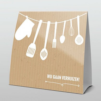 Grappige bestek lijn