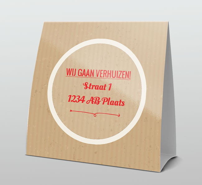 Trendy witte tekst op karton Trendy witte tekst op karton