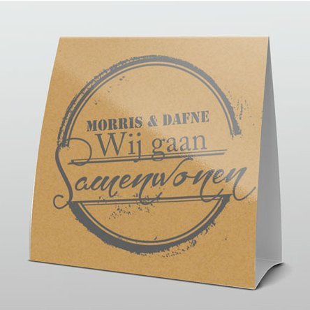 karton met grijze stempel karton met grijze stempel