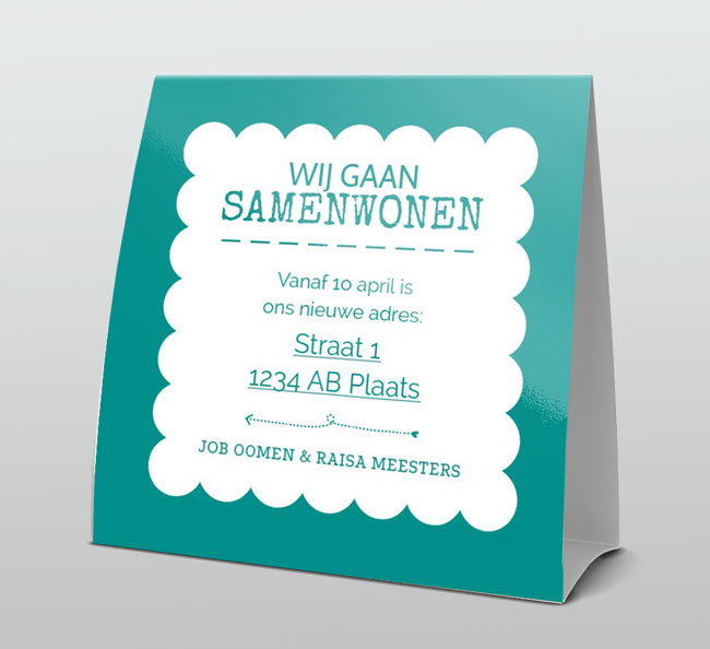 Typografisch turquoise en wit Typografisch turquoise en wit