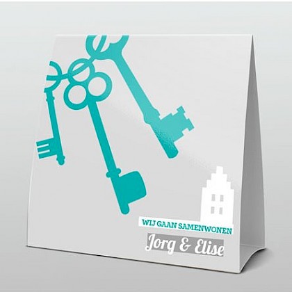 met blauwe sleutelbos