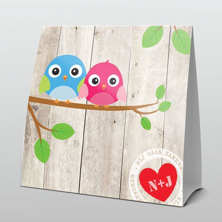 met vogeltjes op hout met vogeltjes op hout