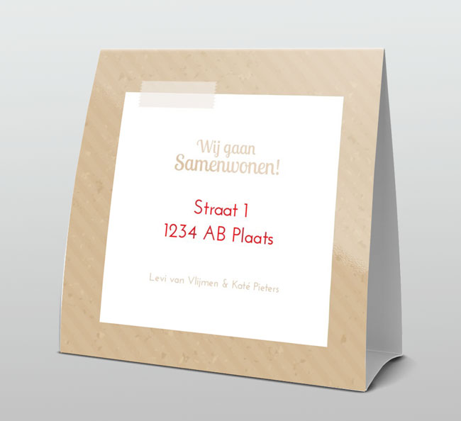 Lief hartje op karton Lief hartje op karton