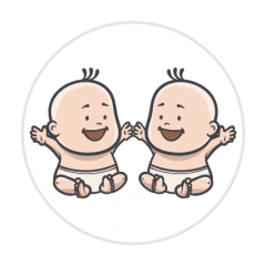 sluitzegel tweeling baby's