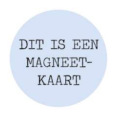 sluitzegel magneet blauw