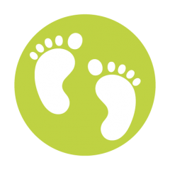 sluitzegel voetjes groen