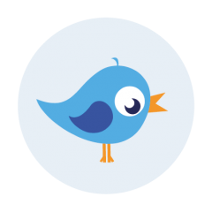 sluitzegel vogeltje blauw