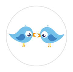 sluitzegel tweeling blauw