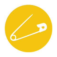 sluitzegel speld geel