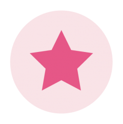 sluitzegel ster roze